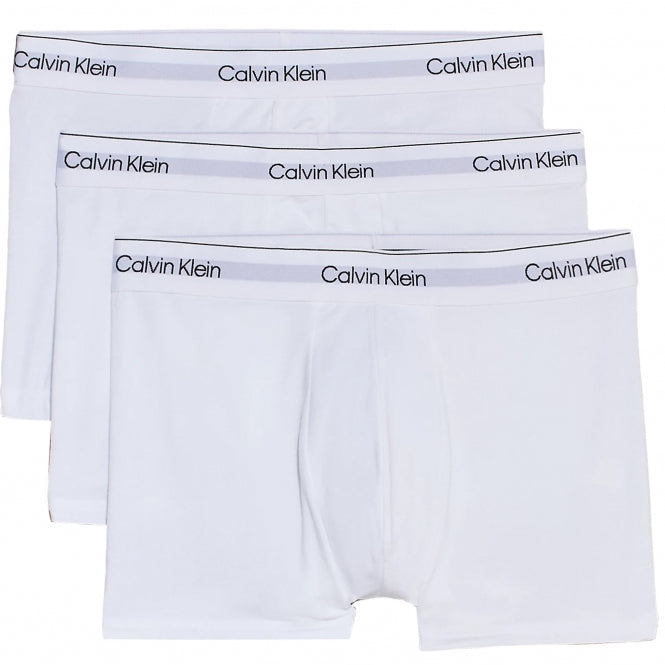 Calvin Klein Men's Classic White Cotton Stretch 3-Pack Boxer Briefs